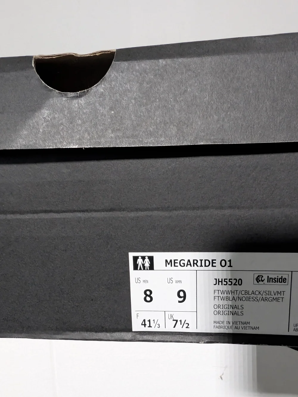 Adidas White Athletic Sneakers with Black Stripes